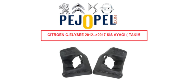 CİTROEN C - ELYSEE 2012-->2017 ÖN TAMPON SİS KAPAĞI ( SİSLİ TİP )