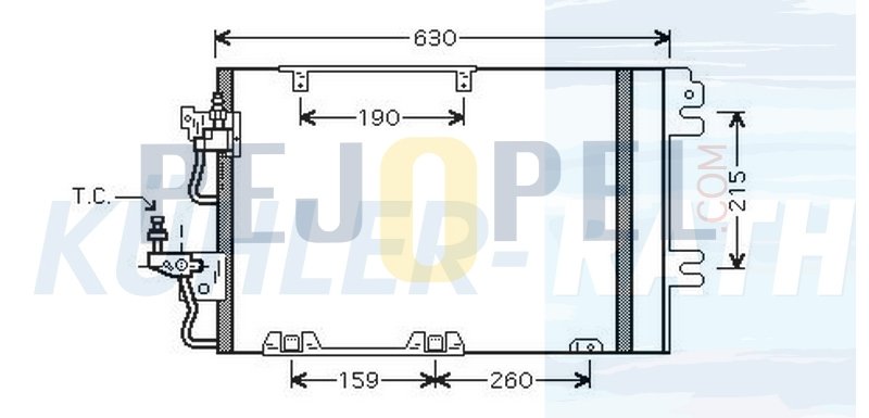 ASTRA H ZAFİRA B 07- Z16XER A16XER KONDENSER