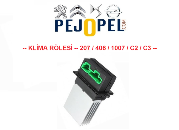 PEUGEOT & CITROEN -- C2 - C3 - 207 - 406 -- KLİMA KALORİFER MOTORU HIZ AYAR ROLE REZİSTANSI