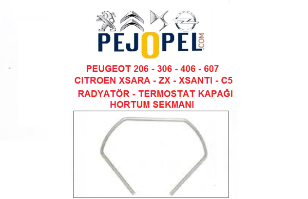PEUGEOT & CITROEN 206 / 306 / 406 / XSARA / ZX / XSANTIA / C5 RADYATÖR - TERMOSTAT KAPAĞI HORTUM SEKMANI