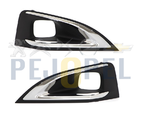 PEUGEOT 3008 2016 Sonrası Sis Kapağı Sisli (Kromlu) Sağ-Sol Set