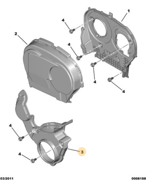 PEUGEOT & CİTROEN 206 / 307 / C3 / C4 EKSANTRİK TRİGER KAPAĞI ( ALT )