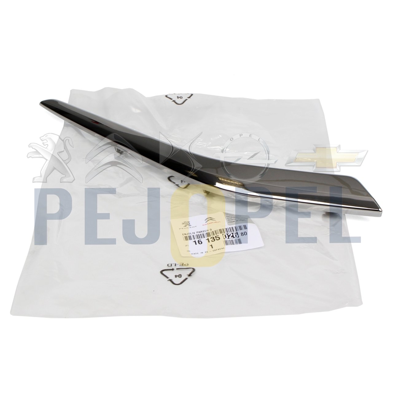 PEUGEOT 208 2016 Sonrası Sis Far Kapağı Nikelajı  Sol - 1613502680