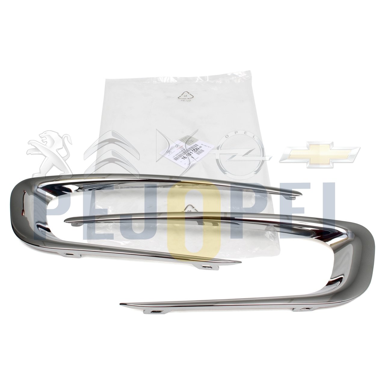 PEUGEOT 2008 2013 sonrası Sis Far Kapağı Nikelaj Set - 1610144280