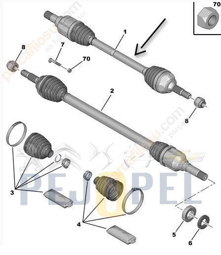 AKS KOMPLE SOL P.301 C-ELYSEE