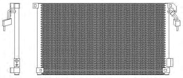 KLİMA RADYATÖRÜ PEUGEOT 106 1996-> 540*313