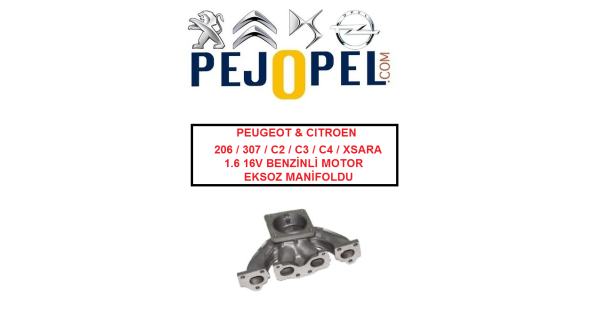 PEUGEOT & CITROEN 206 / 307 / C2 / C3 / C4 / XSARA 2 EKSOZ MANİFOLDU