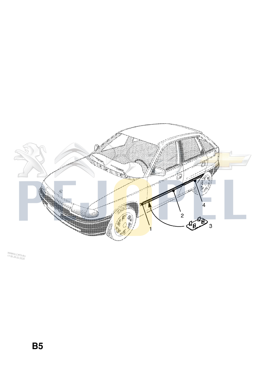 ASTRA F 91-98 BM KAPI BANDI ÖN SOL