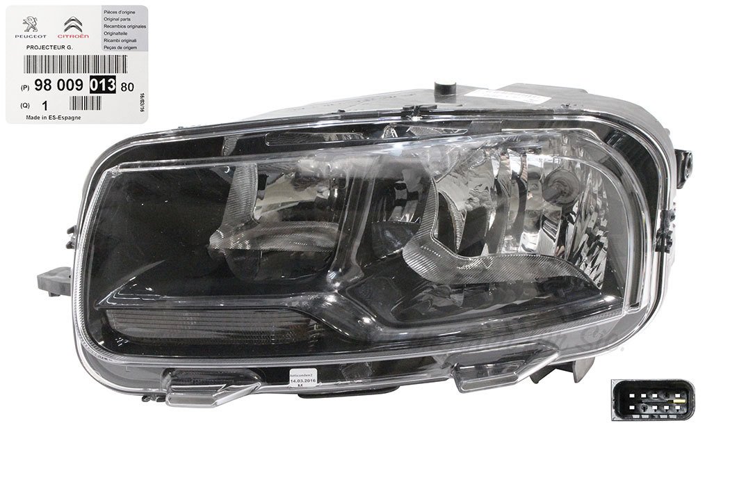 Citroen C4 2015 - 2018 Sağ veya Sol Far [Orjinal]