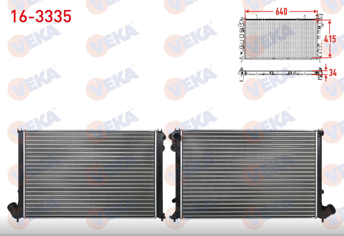 PEUGEOT 406 2.0 16V SU RADYATÖRÜ ( DÜZ VİTES ve OTOMATİK VİTES UYUMLU )