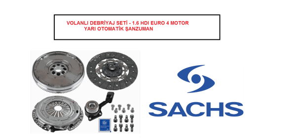 PEUGEOT & CITROEN - 308 - 3008 - 5008 - C3 - C4 - C5 PICASSO - C5 - VOLANLI DEBRİYAJ SETİ 1.6 HDI EURO 4 MOTOR