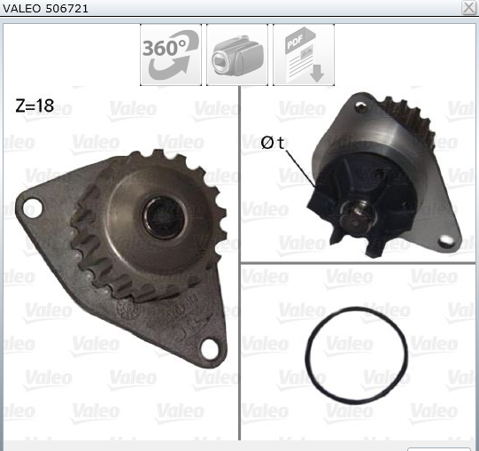 PUEGEOT & CITROEN 206 - 207 - 307 - C3 - C4 ( KFU MOTOR - 1.4 16V BENZİNLİ) DEVİRDAİM SU POMPASI
