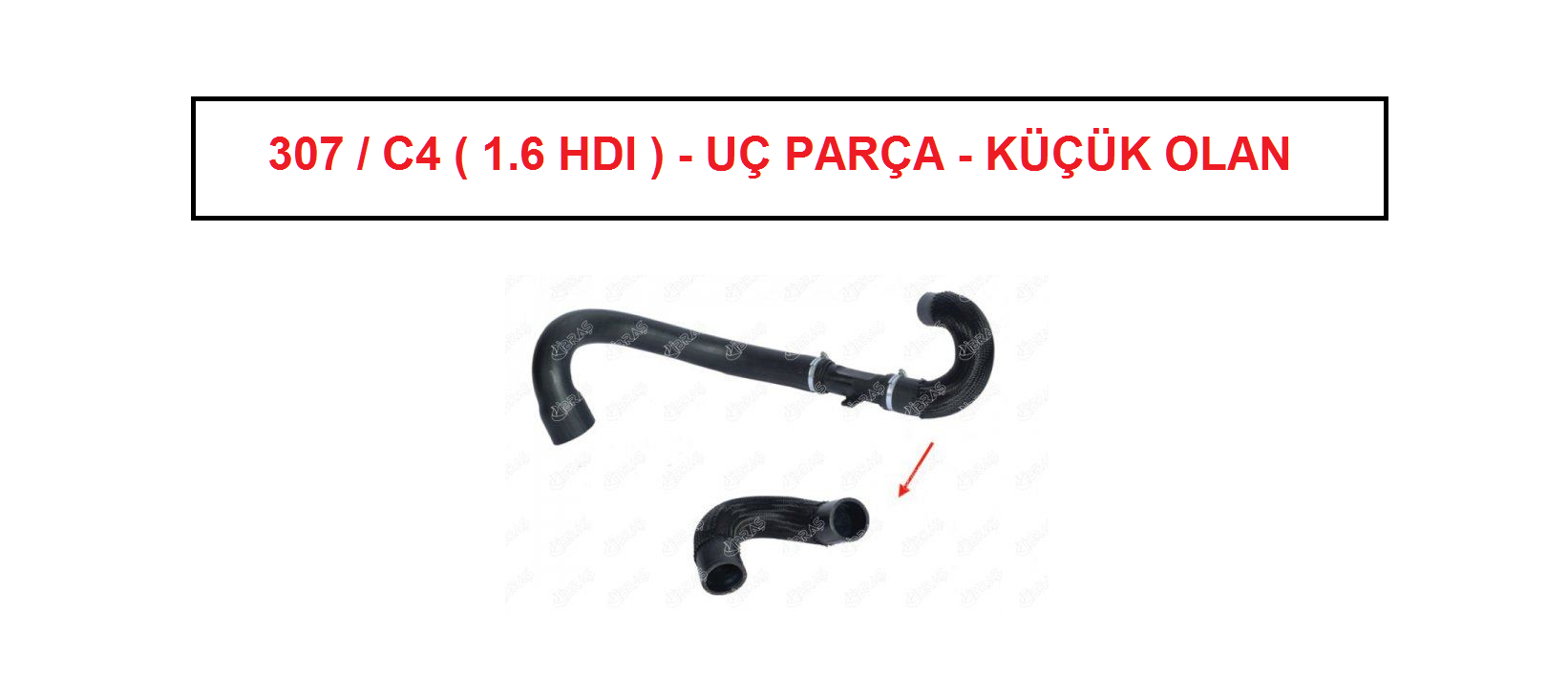 Ürün Açıklaması: PEUGEOT & CITROEN -- 307 / C4 04-->11  1.6 HDI TURBO HORTUMU ( KÜÇÜK PARÇA )