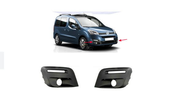 PEUGEOT & CITROEN -- PARTNER TEPEE / BERLINGO 2015--> ÖN TAMPON SOL SİS KAPAĞI ( SİLİ - LEDLİ TİP )