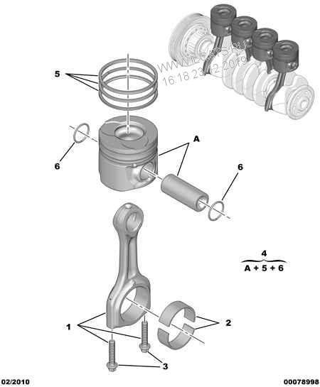 MOTOR SEGMAN 82,20mm (+0,60) PARTNER DW8