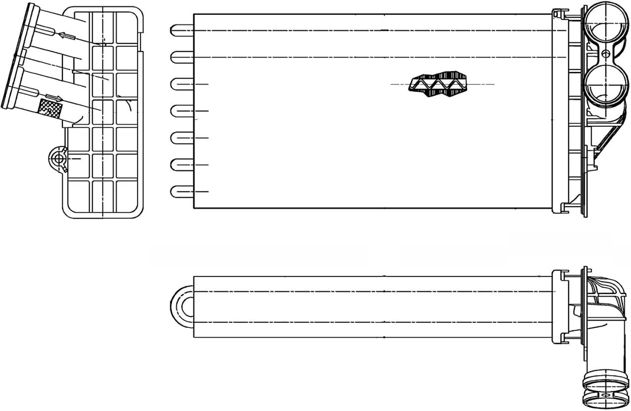 KALORIFER RADYATOR C4 P307 DV6 (1,6HDI) 2,0HDI 16V