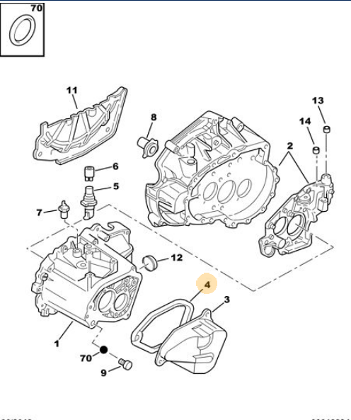 PEUGEOT & CİTROEN -- 106 - 206 - 207 - 306 - 307 - 406 - SAXO - XSARA - C2 - C3 - C4 -- VİTES KUTU KARTERİ KAPAK CONTASI - ŞANZIMAN KAPAK CONTASI