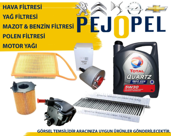 PEUGEOT & CITROEN - 1.6 HDI - EURO 5 FİLTRE BAIM SETİ