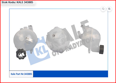 PEUGEOT & CITREON -- 307 / C4  1.4/1.6/2.0 RADYATÖR YEDEK SU DEPOSU