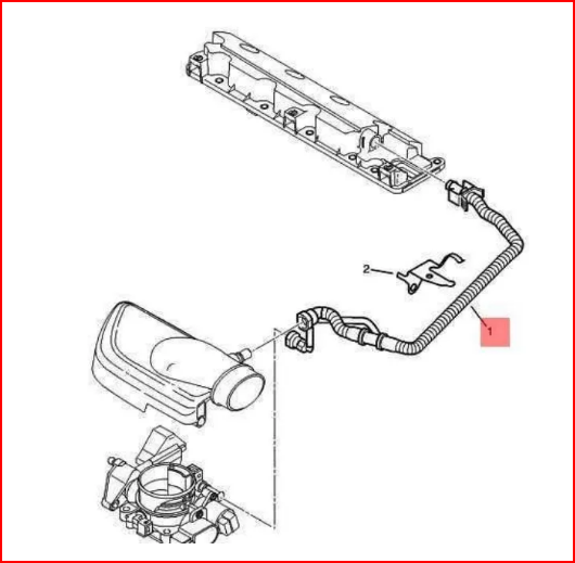 PEUGEOT & CITROEN -> 206 GTİ / 406 / 407 / XSARA / C4 / C5 MOTOR YAĞ BUHAR HORTUMU