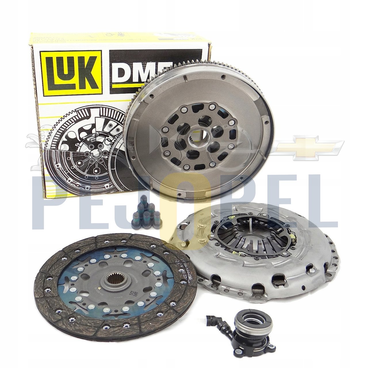 Citroen C4 - C5 1.6 HDi 2010 Sonrası Debriyaj Seti + Volan + Hidrolik Rulman Set - LUK