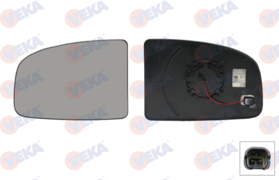 FIAT DUCATO / OPEL MOVANO / PEUGEOT BOXER / CITROEN JUMPER / 2023--> ISITMALI KÖR NOKTA SAĞ AYNA CAMI -- ELEKTRİKLİ - SENSÖRLÜ - BLİSLİ --
