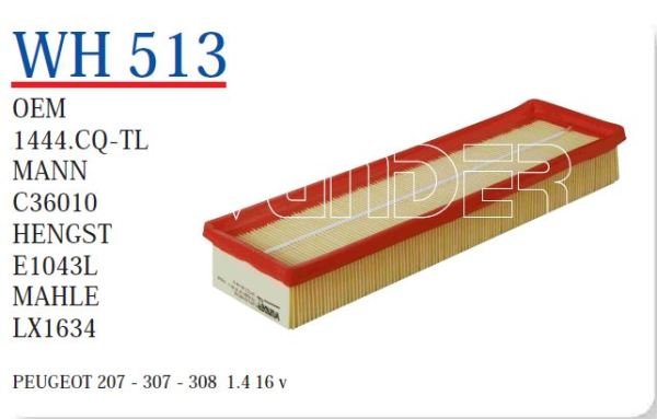 HAVA FILTRESI 206 307 / C4 1.4 16V ET3J4